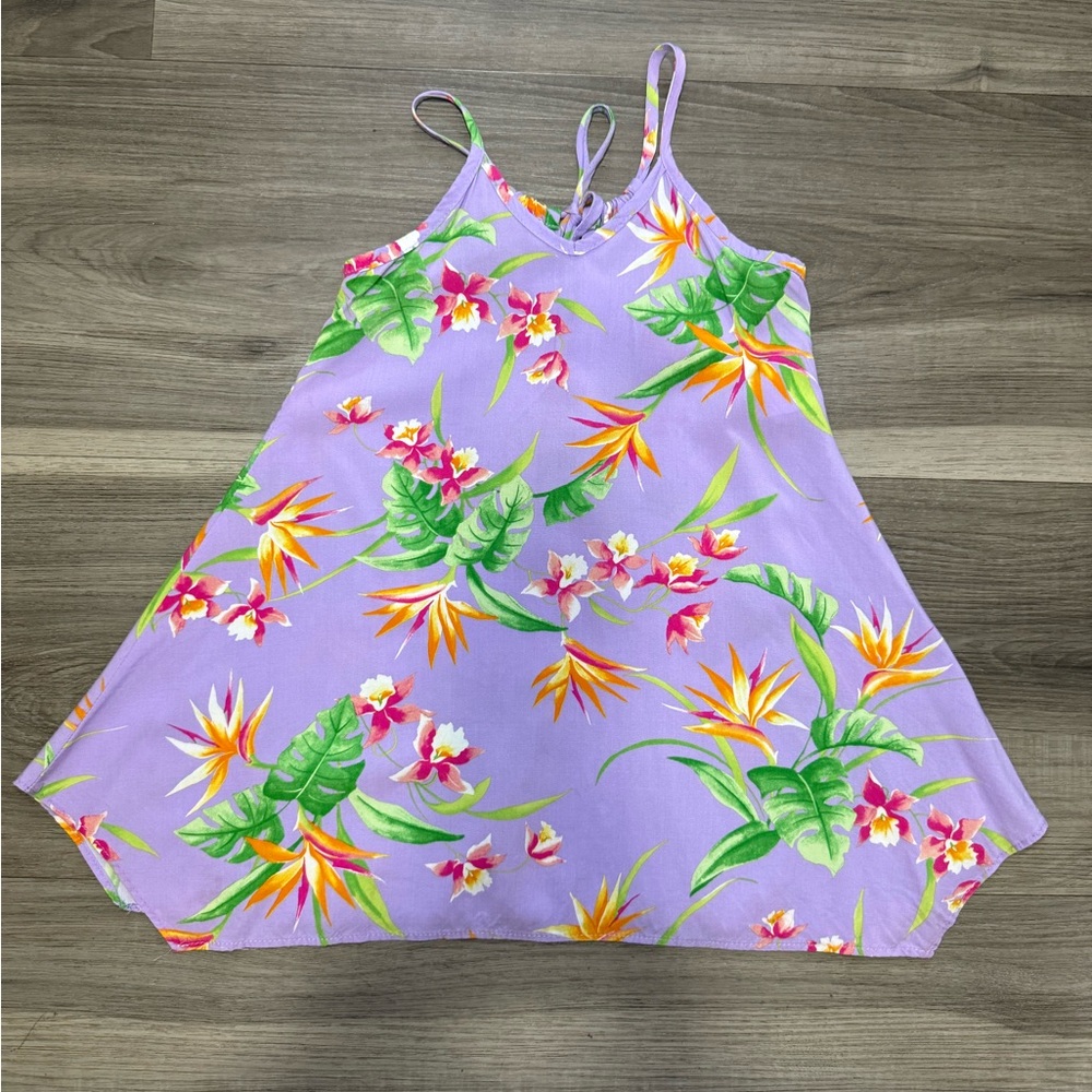 Floral Purple Hawaiian Sundress